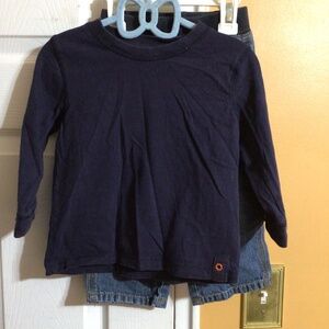 Gymboree,18-24 months , blue shirt w/ denim pants